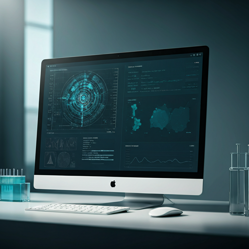PathLab LIS dashboard interface showing laboratory workflow, specimen tracking, and AI-assisted diagnostic results.